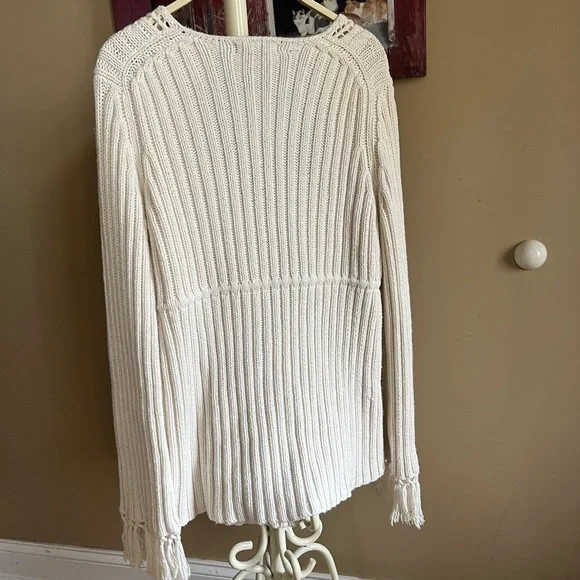 Express woman’s knitted , tassel sweater, size medium - Picture 3 of 6